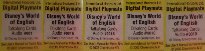 片面デジタルトークアロングのSDカード